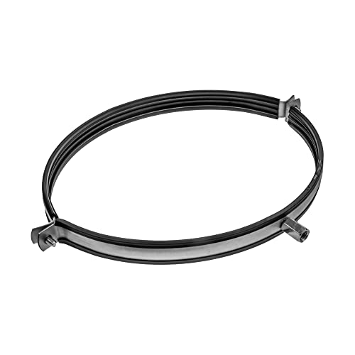 Mejores comprativas On-line Conexiones de tubo galvanizado para comprar online. 37 ventilación Systems - Abrazadera de tubo de 12 pulgadas con junta de goma, abrazadera de acero galvanizado, colgador de tubería para conexión de conductos de ventilación a la...