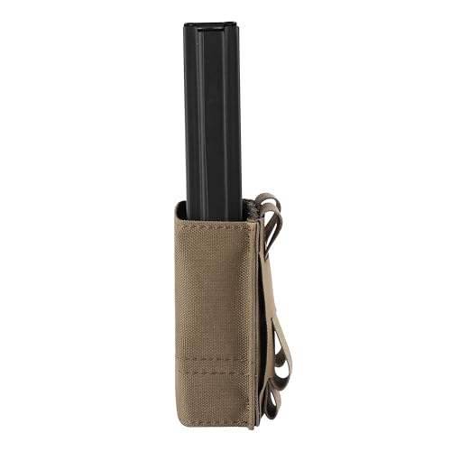KRYDEX GEAR Tactical 5.56 Molle Magazine Pouch M4 Mag Holder with Quick Release Magazine Pouch Insert (Coyote Brown) - Image 3