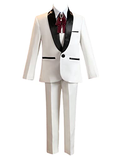 Costume deux pièces garçon infroissable avec revers de châle pour rester impeccable