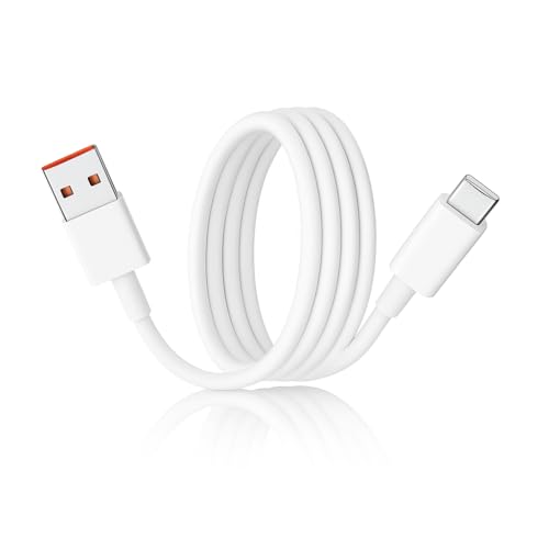 Image of Redmi 33W USB A to Type C 3.3 ft Fast Charging Cable Quick Charge /Soniccharger 4.0 Cord Compatible with Mi, Redmi 15 Ultra /15 /Note 14 Pro+ /14 /14C /13 /12 /A5 /Poco Android Phone Laptop, White