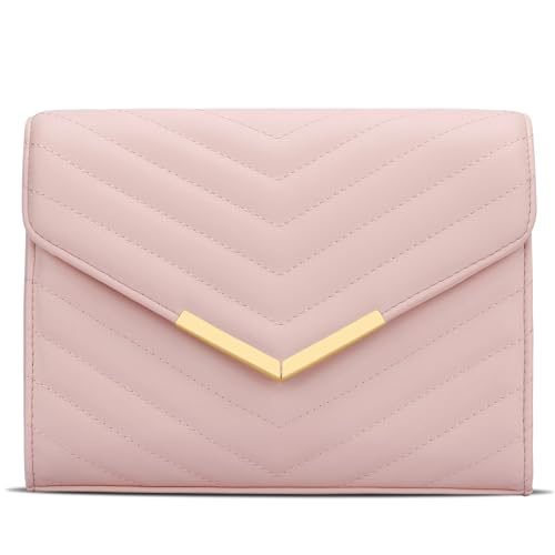 Image of KKXIU Women Formal Vegan Leather Evening Envelope Clutch Purses and Handbags for Party Wedding Prom Bridal