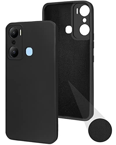 Image of Jkobi Back Cover Case for Infinix Hot 20 Play (Inside Fiber Cloth | Smooth Matte Finish | Elegant Professional Look |Black)