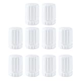 Ausi 10 pezzi Interruttori a volantino Accessori per collettori di riscaldamento a pavimento M30 × 1,5 Bianco Adatto per valvola termostatica automatica del radiatore