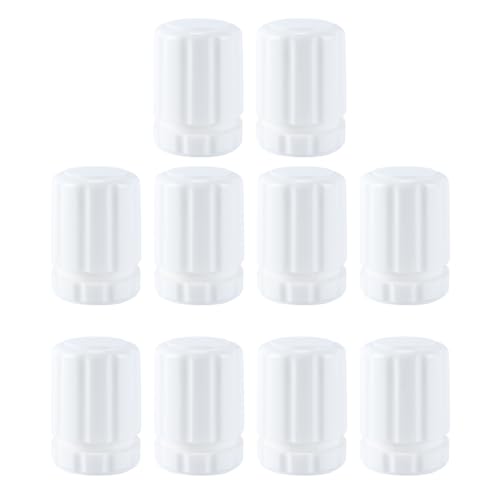 Ausi 10 pezzi Interruttori a volantino Accessori per collettori di riscaldamento a pavimento M30 × 1,5 Bianco Adatto per valvola termostatica automatica del radiatore