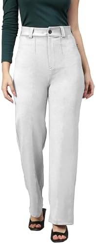 Mehrang Trousers for Women, Formal Pants for Women, Straight Fit Pants