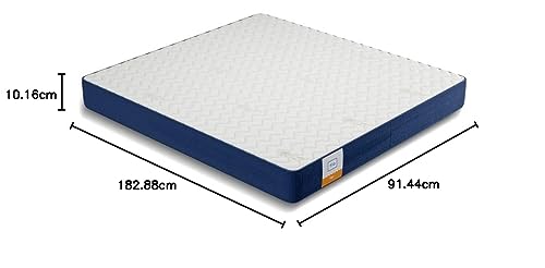 Image of Flo Ergo Aloe Vera Infused Memory Foam Mattress with Motion Isolation Technology| Medium Firm Feel | 4 inch Mattress in Single Size (72x36x4 Inches) | 10 Year Warranty