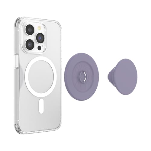 PopSockets Phone Grip for MagSafe with Kickstand, Magnetic Stand, Swappable Top, Secure Hold for iPhone MagSafe Cases, Phone & Tablet Grip - Soft Touch Dusk