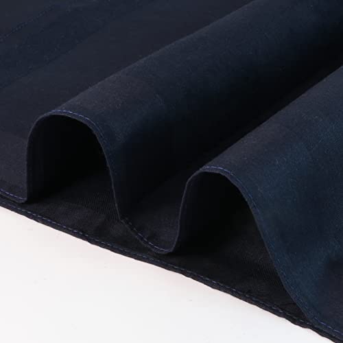 Image of HOULIFE Men's Cotton Handkerchiefs, Solid Color 60S Soft Cotton Hankies for Men Women 6 /12PCS 15.7 inchx15.7 inch