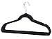 Durable Non-Slip Standard Black Velvet Hangers-50 Pack-Coat & Clothes Hanger 17.5 inch widht