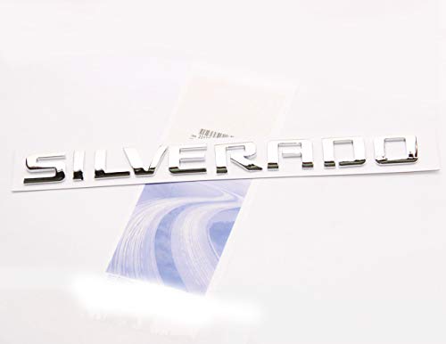 Image of Yoaoo 1 OEM Letter Emblem 3D Badge Nameplate Replacement for Silverado 1500 2500Hd 3500Hd Series 1999-2018 1999-2018 Gloss Chrome