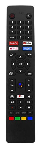 Original RM-C3250 Remote with Google Play, NetFlix, PrimeVideo, Youtube Button Compatible for JVC Voice Smart TV LT-32CA690 LT-32CA790 LT-40CA790 LT-40CA890 LT-43CA790 LT-43CA890 LT-55CA890 LT-50CA890 LT-58CA810 LT-65CA890