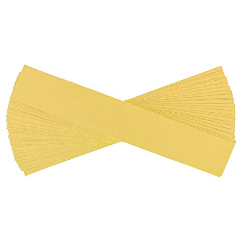 Dura-Gold Premium 80 Grit Gold Pre-Cut Psa Longboard Sandpaper Sheets, Box Of 20, 2-3/4" X 16-1/2" Self-Adhesive Stickyback Sandpaper For Automotive, Woodworking Air File Sander, Hand Sanding Block #TOP1