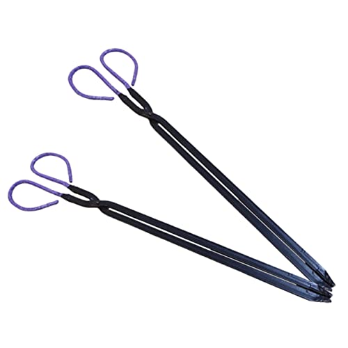 DECHOUS 2Pcs Outdoor Tongs Durable Bbq Tongs for Grilling and Cooking Heat Resistant Kitchen Clips for Outdoor Barbecue and Indoor Use