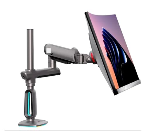 G80 L70 F6 E7 with RGB 32-60 inch gaming monitor stand mechanical arm desktop elevated screen rotating aluminum clip ring(F7)