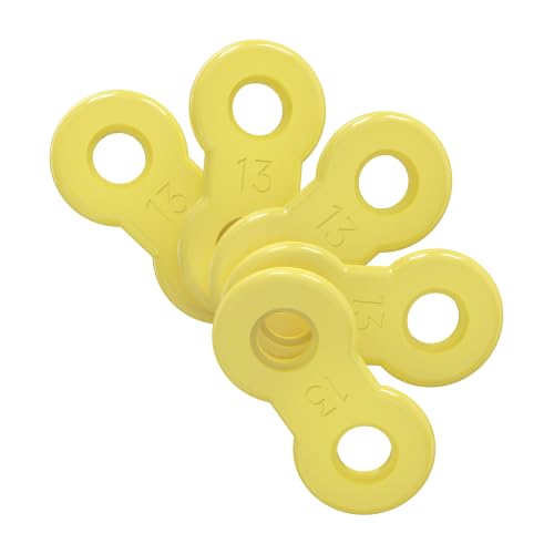 Image of 20PCS Replacement Elastic Straps for Meyson EMA Application (Yellow, 13 mm)