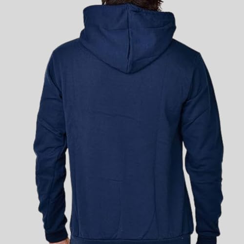 Image of WearIndia Unisex Cotton Hooded Hoodies (Navy Blue Dancemello - XL)