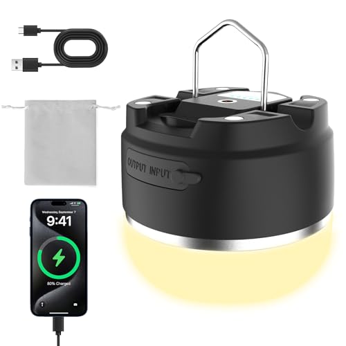 Lanterne de camping LED 8000 mAh rechargeable IP44