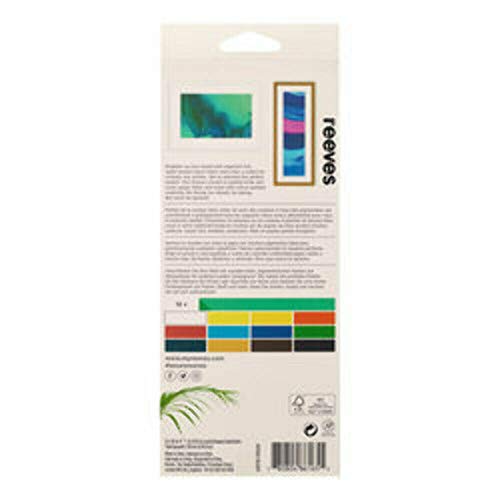 Image of Reeves Acrylic Paint-10ml, Set of 12
