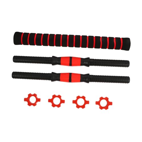 Toddmomy Djustable Dumbbell Bar Grip Set Dumbbell Connecting Rod Stainless Steel Constructi