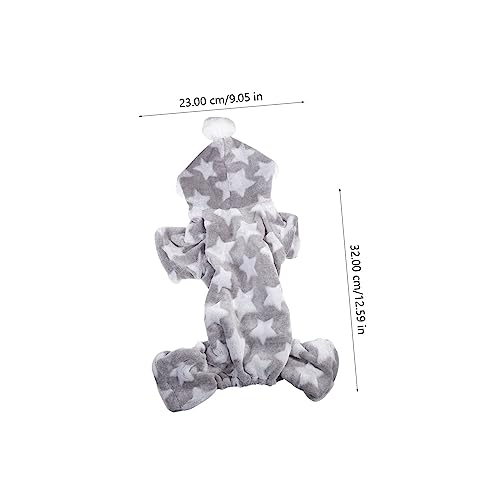 Disfraz para perro BESPORTBLE talla S con gorro coral miniatura 2