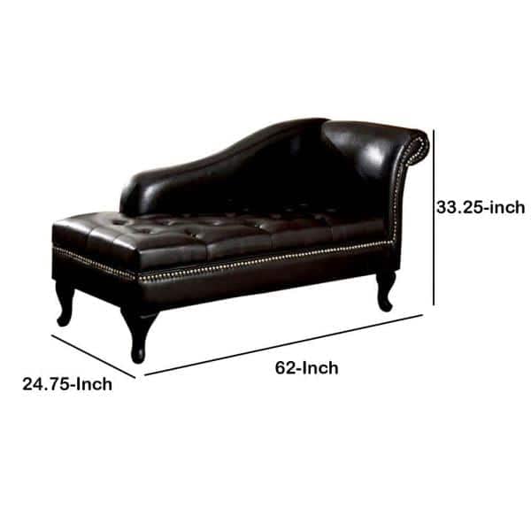 Image of Lazy Couch and Reclining Sofa /Recliner Chaise Longue /Fabric recliners /for Bedroom /Living Room /Office Reception Recliner Lounge Sofa and Armchair (Black Leatherette 1)