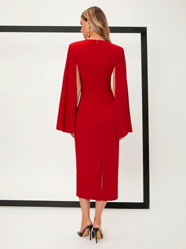 Image of KOTTY Women's Flowy Midi Round Neck Plus Size Dress