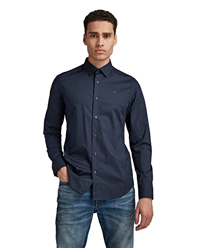 G-STAR Camisa Dressed Super Slim, Hombre, Azul (Mazarine Blue D17026-c271-4213), L