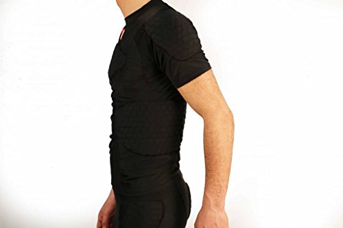 T-shirt compression BARNETT FS-09 football américain manches courtes 4 protections M