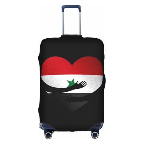 Travel Luggage Cover Yemen Yemenese Flag Heart Fashion Washable Baggage Suitcase Protector Fit For Luggage X-Large
