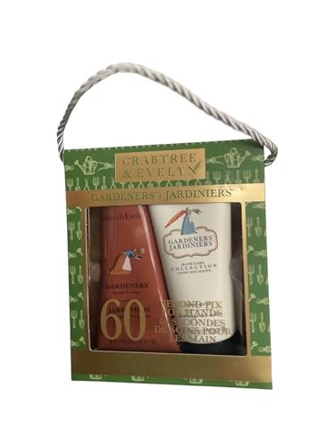 Crabtree & Evelyn Gardeners Hand Therapy Cream and Hand Scrub Set 3.5oz EACH
