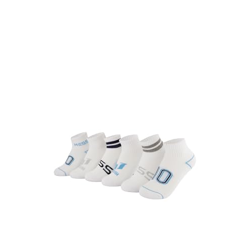 Image of Messi Boys' Lifestyle Ankle Socks, 6-pack, Soft & Stretchy, Comfortable