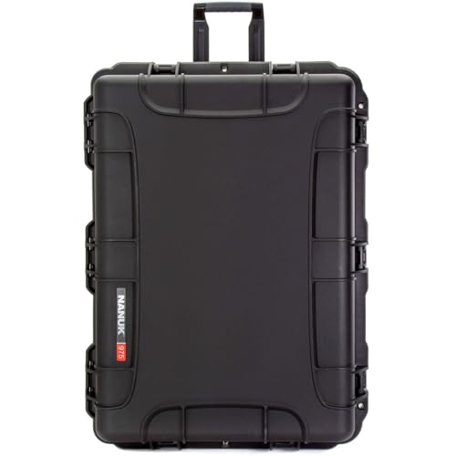 Image of NANUK 975 Wheeled Waterproof Standard Hard Case without Foam Insert, Black