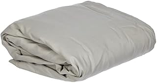 Amazon Basics Microfibre Fitted Sheet, Super King, Light Grey