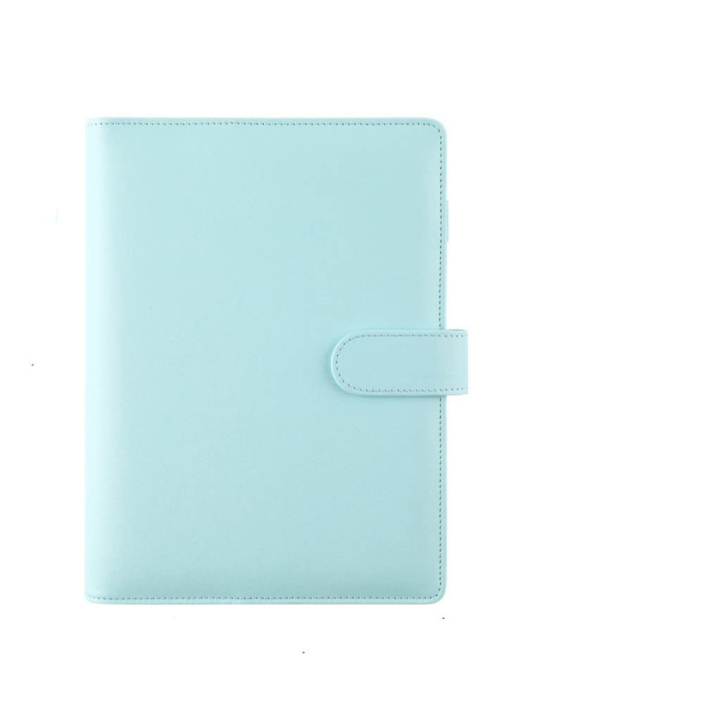 Colore A5 A6 6 Raccoglitore ad anelli PU Notebook con clip Raccoglitore in pelle Copertina per taccuino Diario per taccuino Cancelleria,02,A5