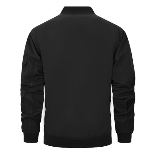 TOLOER Men's Lightweight Sportswear Jacket Full Zip Windproof Casual Windbreaker Jackets with Pockets3