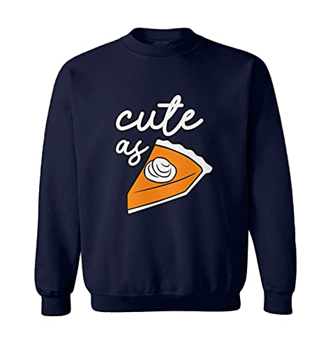 Cute As Pie - Pumpkin Adorable Cutie Toddler Fleece Crewneck Sweater