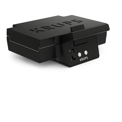 KRUPS FDK Iconic, Appareil à croque-monsieur, Design classique, Plaques antiadhésives en céramique, Croques gourmands, Rangement vertical facile, FDK461,...