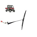 Valchoose UTV Hand Operated Windshield Wiper 15.7” Wiper Blades, Fiberglass Skeleton Manual Wiper...