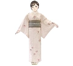 洗える夏着物　絽紗　ポリ　小紋　フルセット　単衣　草花　ベージュ地　バチ衿　O9 洗える夏着物 絽紗 ポリ 小紋 フルセット 単衣 草花 ベージュ地