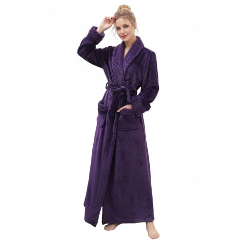 Premium-Long-Robes-for-Women-Warm-Super-Plush-Soft-Fleece-Bathrobes Premium Long Robes for Women: Warm Super Plush Soft Fleece Bathrobes - Image 1