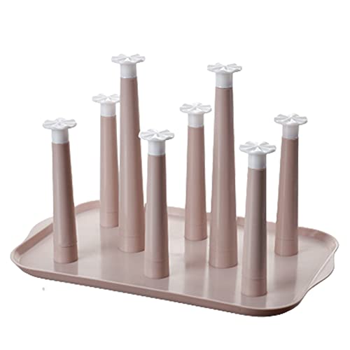 TSUBASI コップスタンド ガラスカップラック カップホルダー デスク おしゃれプラスチック製 取り外し可能 多機能 乾燥 カップハンガー コップ カップ 収納 スタンド 台所 水切りラック テーブル デスク カップスタンド キッチン オフィス用品 ピ