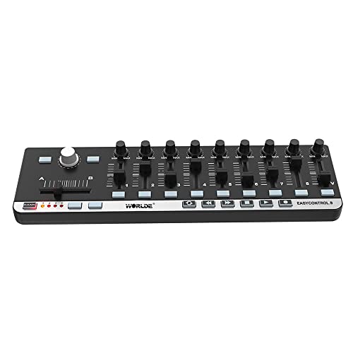Btuty Portable Mini USB 9 Slim-Line Control MIDI Controller Keyboard Controller