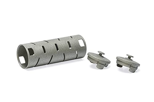 Beeztees Snackroller, Hühnerzubehör,Futterspender für Hühner, Snackroller 22,5x6,5 cm grau