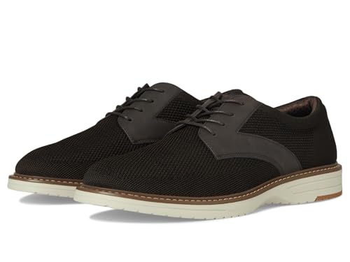 Image of Nunn Bush Mens Griff Plain Toe Knit Oxford Lightweight and Comfortable for Any Occasion Knit Lace Up