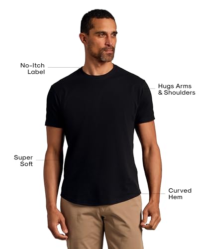 True Classic Mens T-Shirts – Curved Hem Tee Mens, Hipster Shirts for Men, Long Tail T Shirts for Man, Drop Cut Lounge/Sleep2