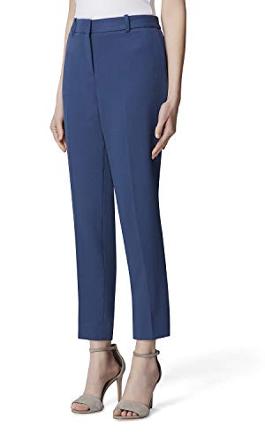 Tahari ASL Women's Parker Twill Ankle Pants, Navy, 12