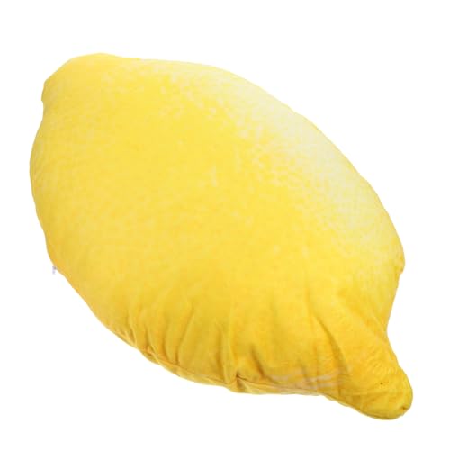 Coussin peluche citron Alipis pour un coin lecture cocooning et vos voyages