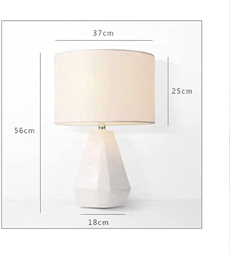 Lampe de table design en résine et tissu noble E27 éclairage bureau