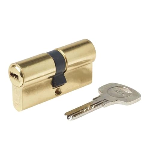 Yale 110723030040201 Cilindro de seguridad S1000 Latonado 30 x 30 mm Llave - Llave Leva Larga