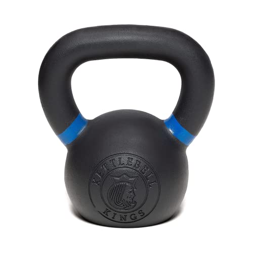 Kettlebell Kings Powder Coated Kettlebell Weights 5-90 LB | Workout Gym Equipment & Strength training sets for Women & Men | Durable Coating for Grip Strength, Rust Prevention